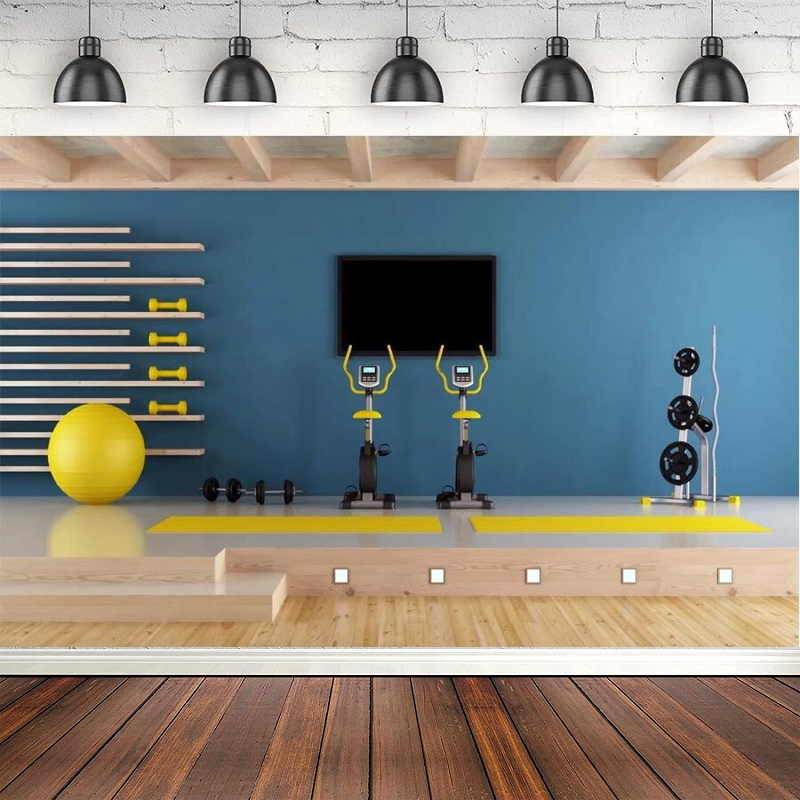 Yoga Fitness Online - Фон для фотосъемки: домашний спортзал, современная