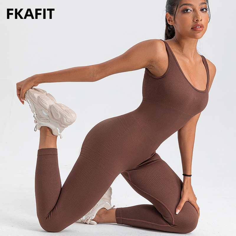 Yoga Fitness Fit Club - Женские комбинезоны с длинным рукавом Узкие