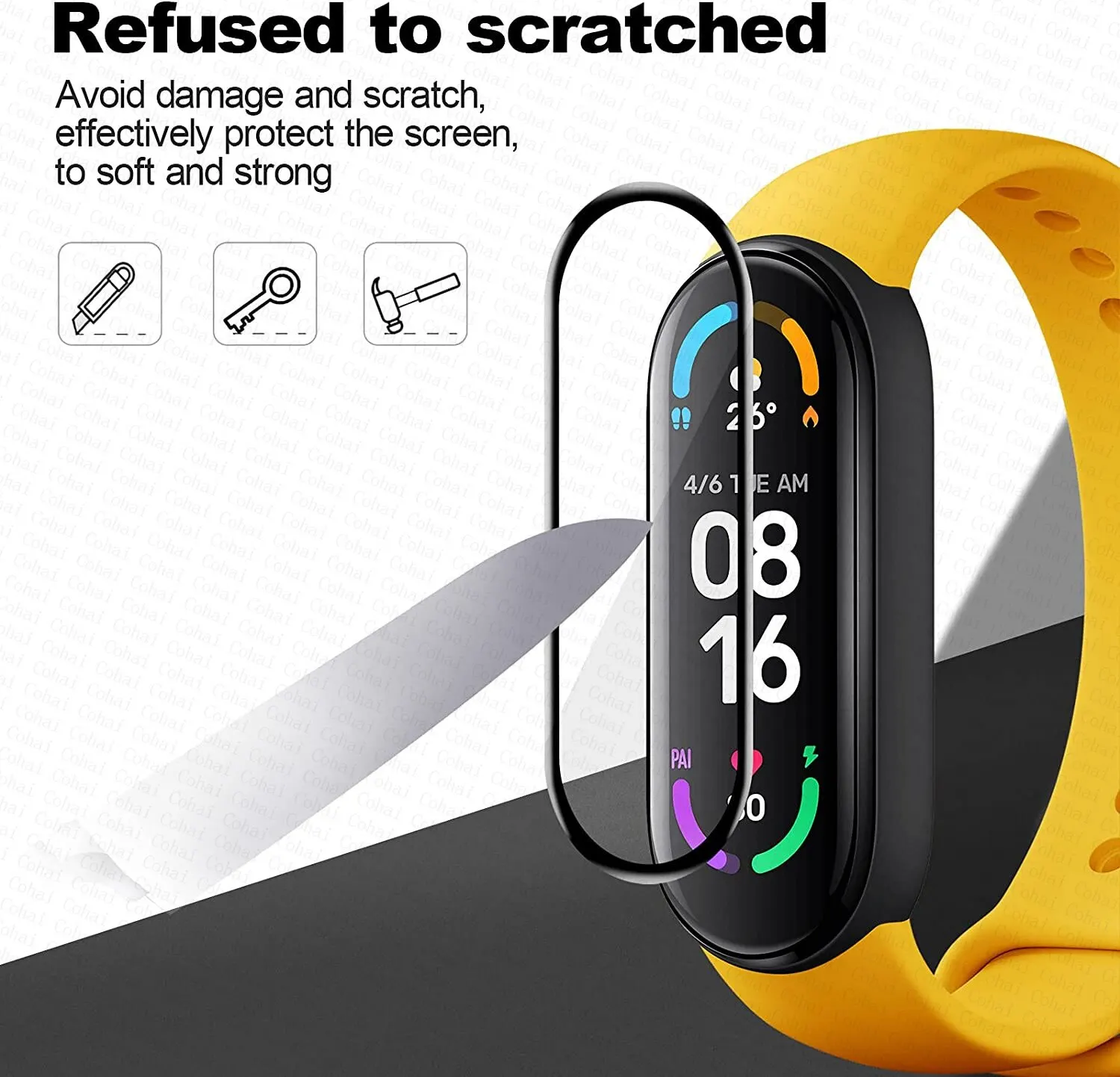9D защитная пленка для Xiaomi  – обзор и цена Fitness Tracker Band